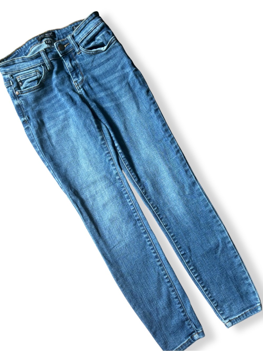 Judy Blue Skinny Fit Jeans Size 3/26 Medium Wash Stretch Denim 26x27 - Picture 3 of 6